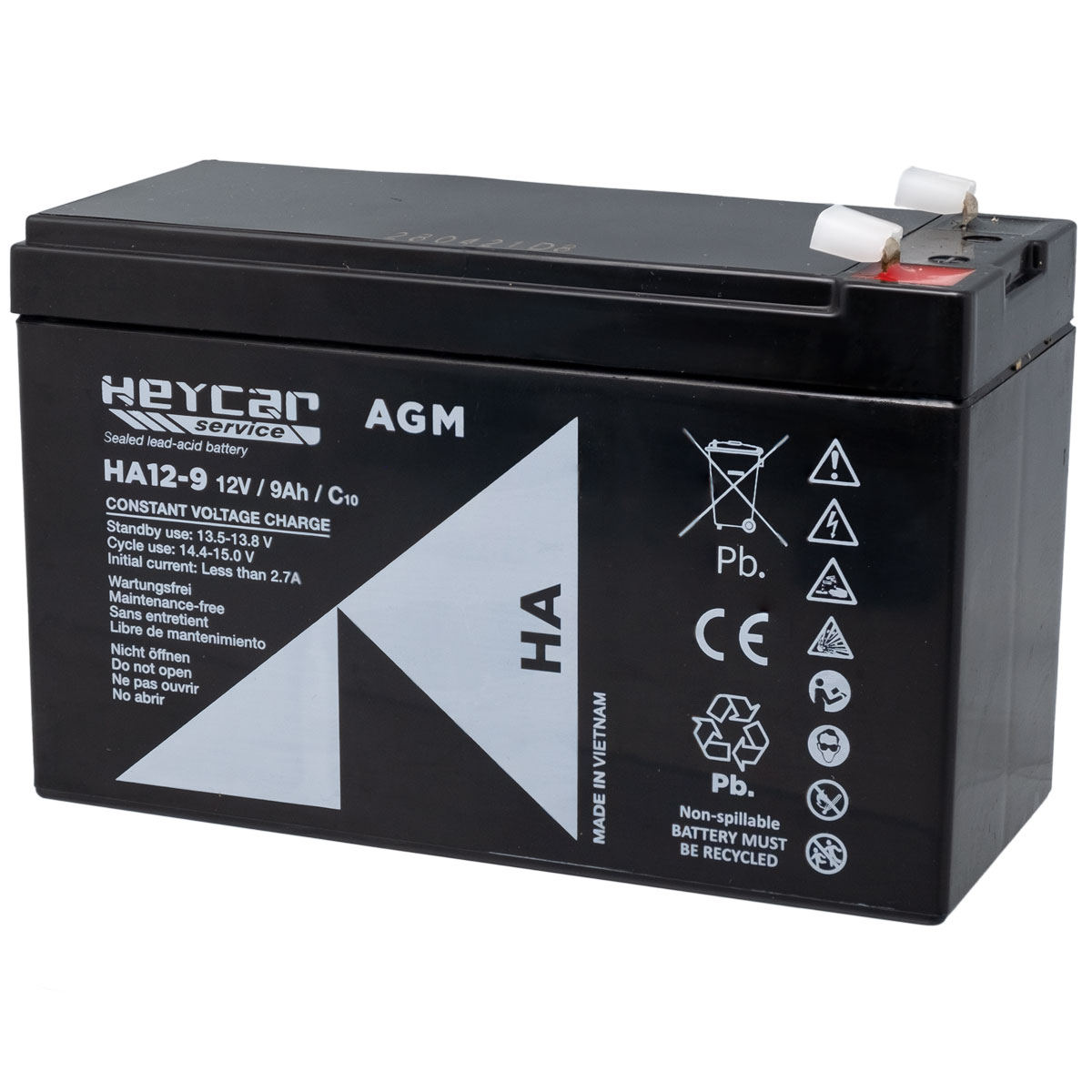 HA12-9  BATERIA 12V 9A PLOMO HEYCAR