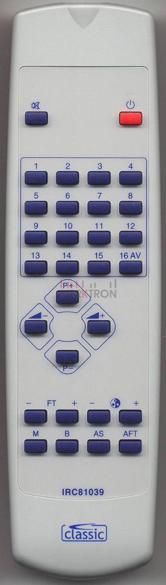 IRC81039  K9929 TELEMANDO FISHER REM-30N/60 SANYO