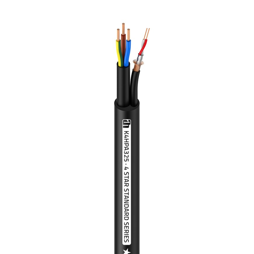 K4HPA325  MANGUERA HIBRIDA 3x2,5mm + AUDIO (precio metro)