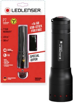 L-502045  LINTERNA P7 + USB LED LENSER