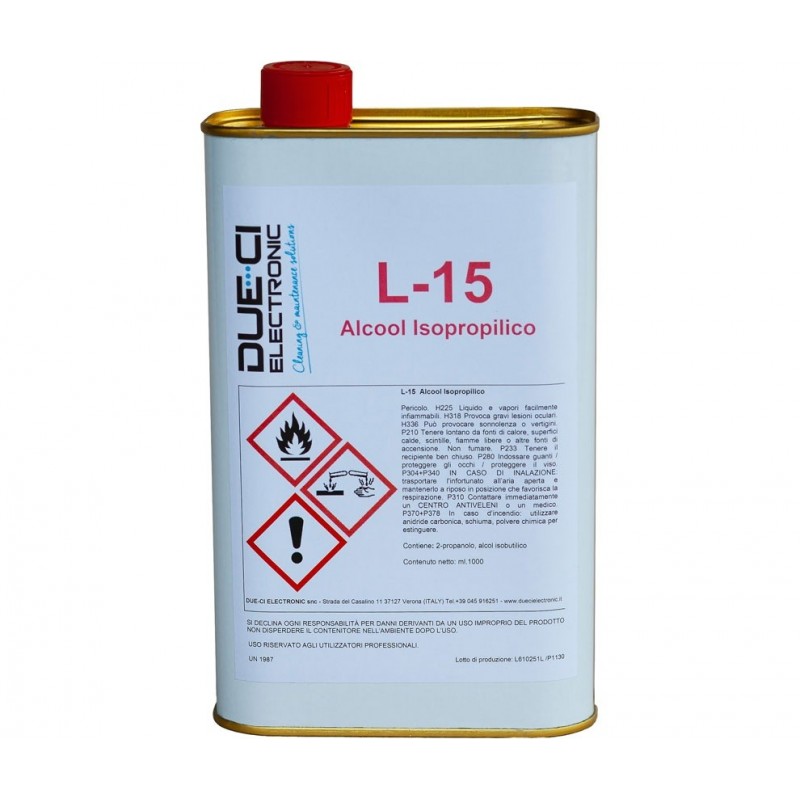 L15-1L  LIMPIADOR DE ALCOHOL ISOPROPILICO (1 LITRO)