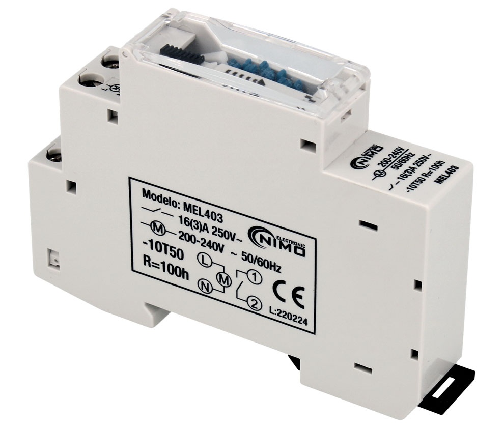MEL403  PROGRAMADOR MECANICO CARRIL DIN