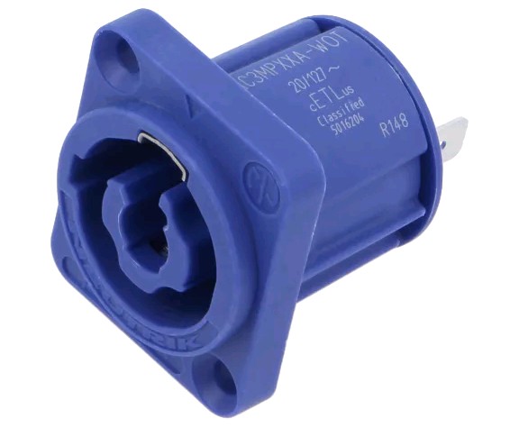 NAC3MPXXA  BASE ENTRADA AZUL POWERCON
