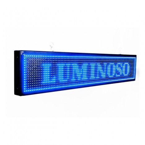 PANEL100A  PANTALLA PROGRAMABLE LED AZUL 100x20cms