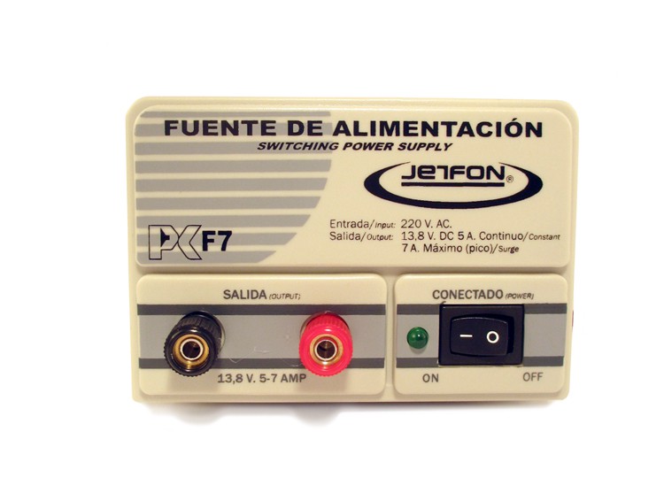 PC-F7  FUENTE ALIMENTACION 13,8V 7A JETFON