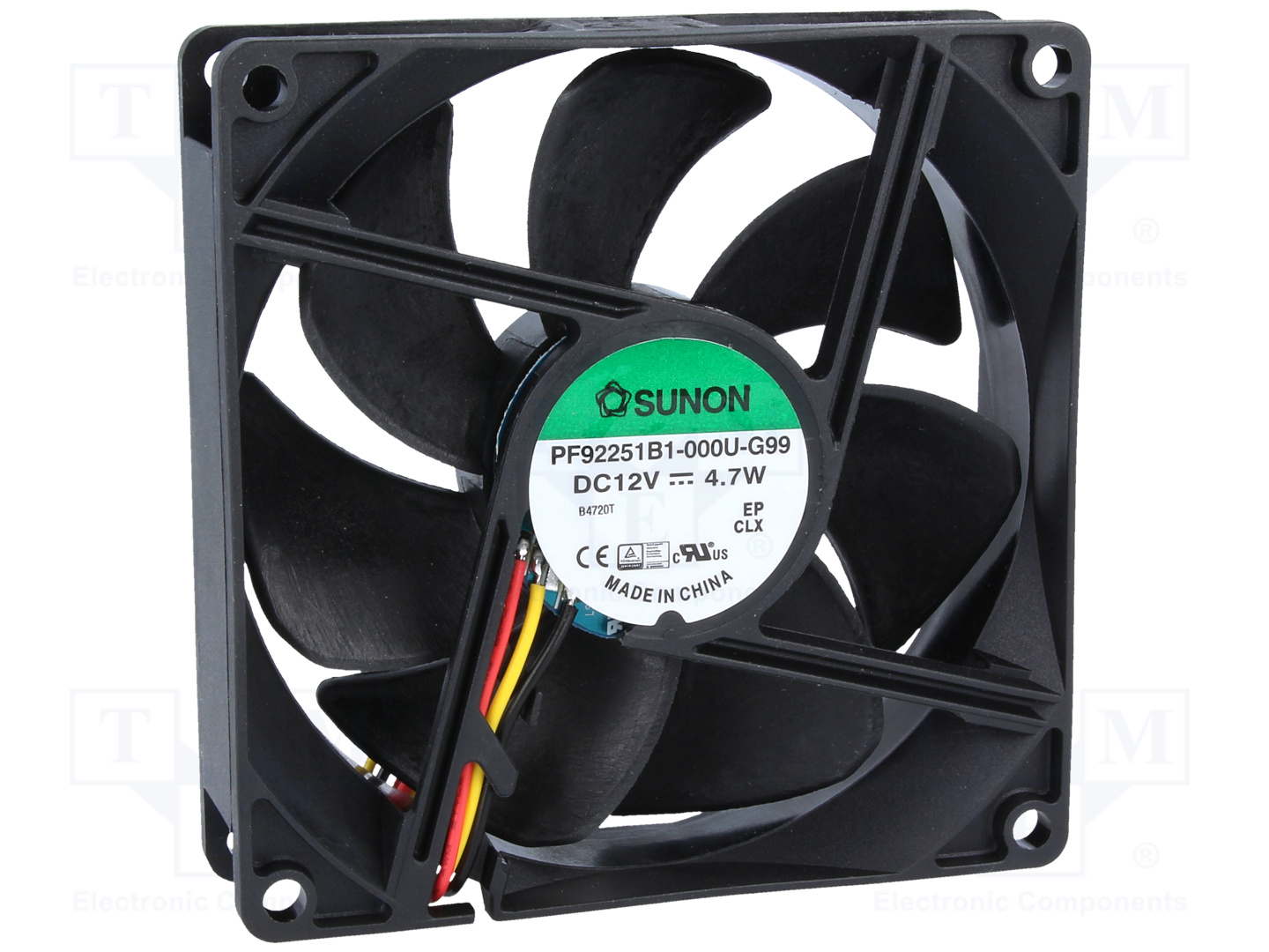 PF92251B1-G99  VENTILADOR 12VDC 4,7W 92x92x25mm