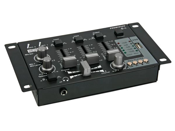 PROMIX50U  MESA DE MEZCLAS 2 CANALES + USB