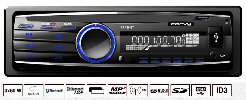 RT765BT  RADIO MP3, USB/SD BLUETOOTH CORVY