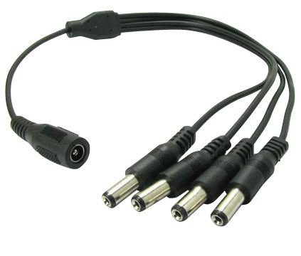 SAM1658  CABLE DC DISTRIBUIDOR 1 HEMBRA A 4 MACHOS