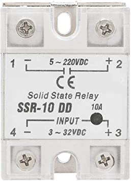 SSR10DD  RELE ESTADO SOLIDO ENT 3-32VDC SAL 5-220VDC 10A