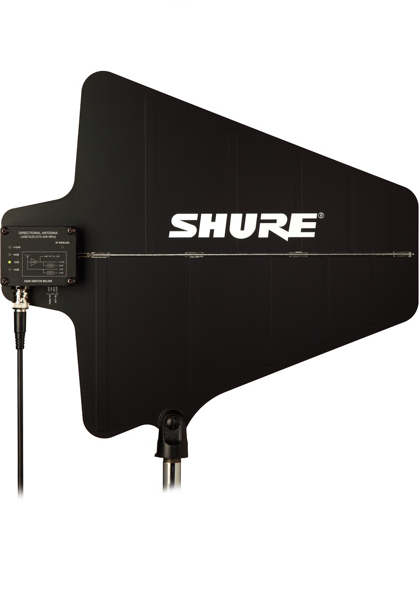 UA874WB  ANTENA DIRECCIONAL ACTIVA PALA SHURE