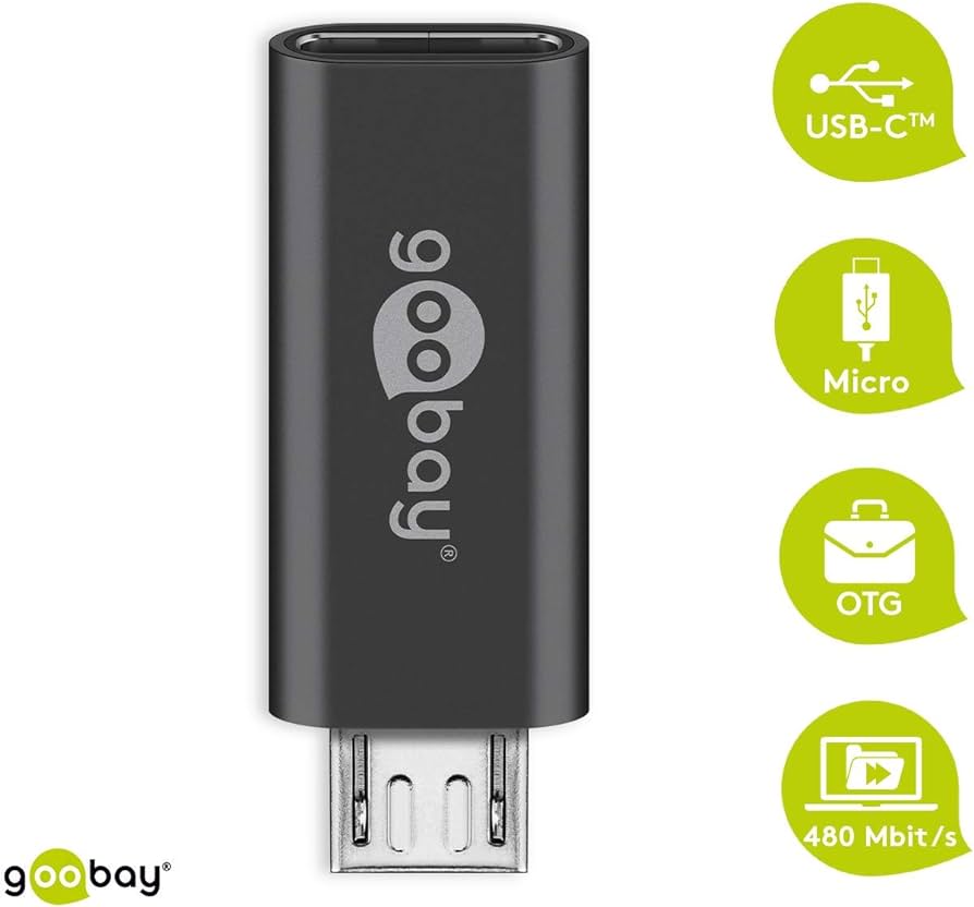 USB.C-MICRO-GY  ADAPTADOR MICRO USB A USB-C