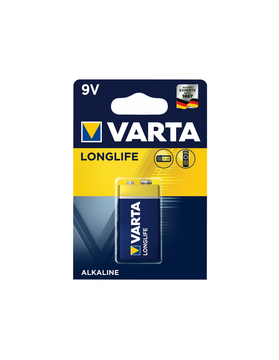 V-6LR61/C  PILA 9V ALCALINA VARTA LONGLIFE