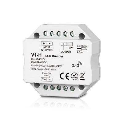 V1-H  REGULADOR TIRA DE LED 12/24V PULSADOR