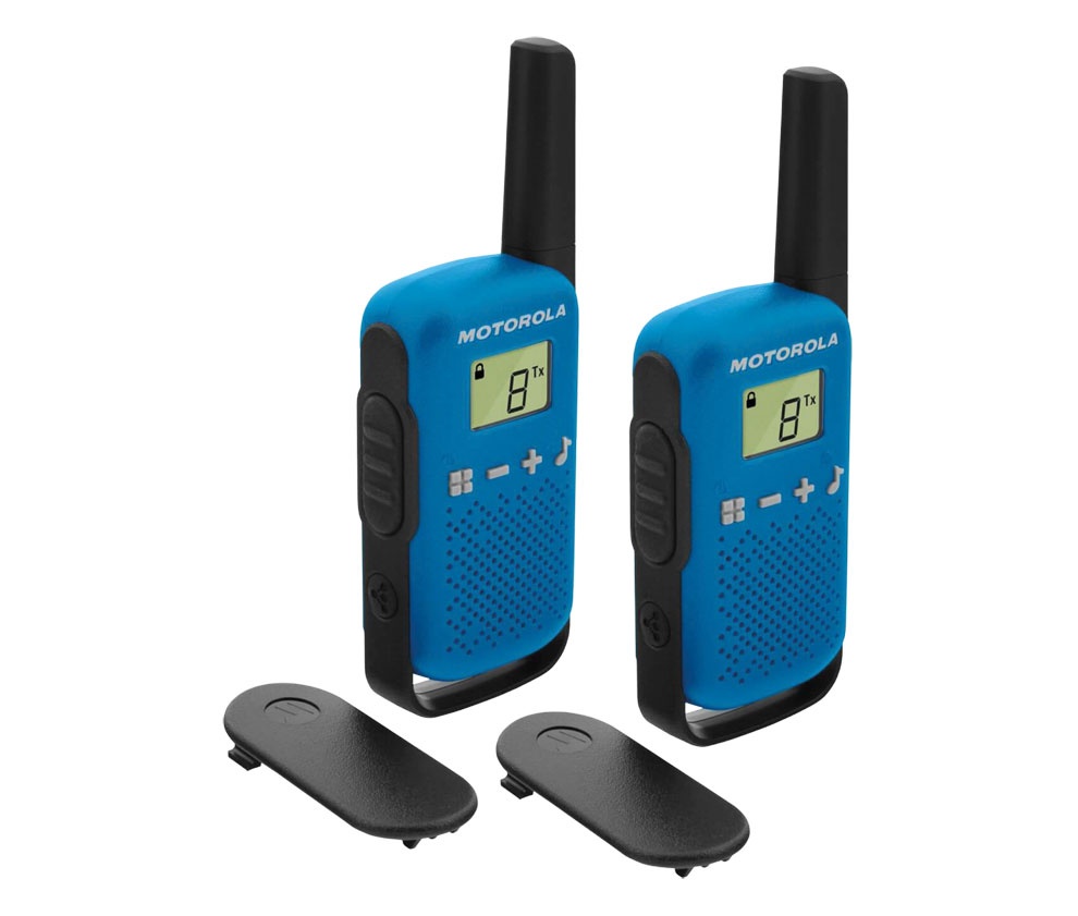 WALKIE016AZ  CONJUNTO 2 WALKIE-TALKIES 16 CANALES 4KMS.