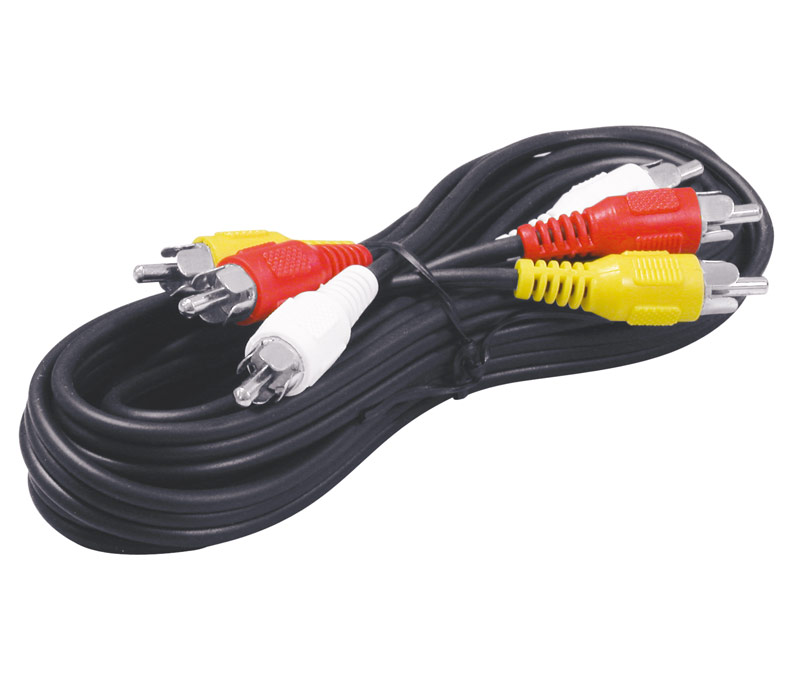WIR311  CABLE 3xRCA MACHO 5mts. AUDIO/VIDEO