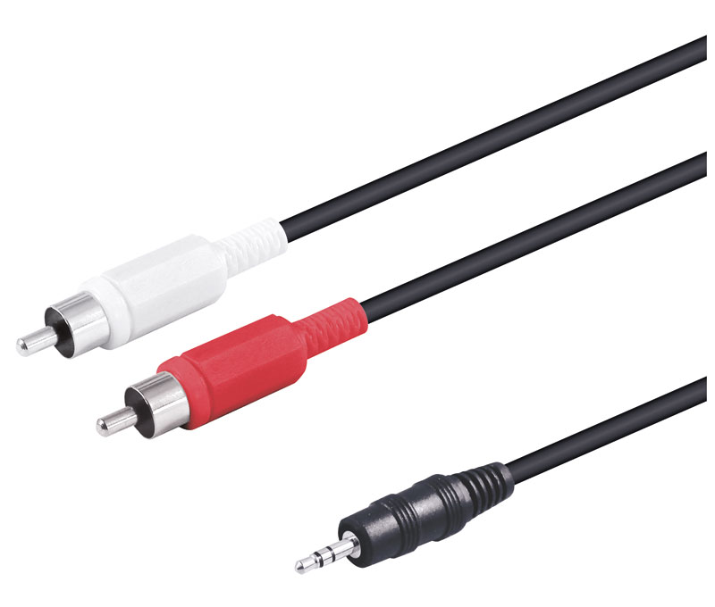 WIR326  CABLE JACK 3,5 STEREO > 2 RCA MACHO 1,5 mts.