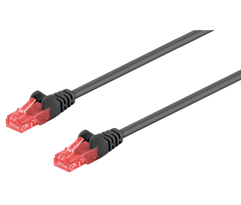 WIR640  CABLE UTP 25cms CAT6 NEGRO