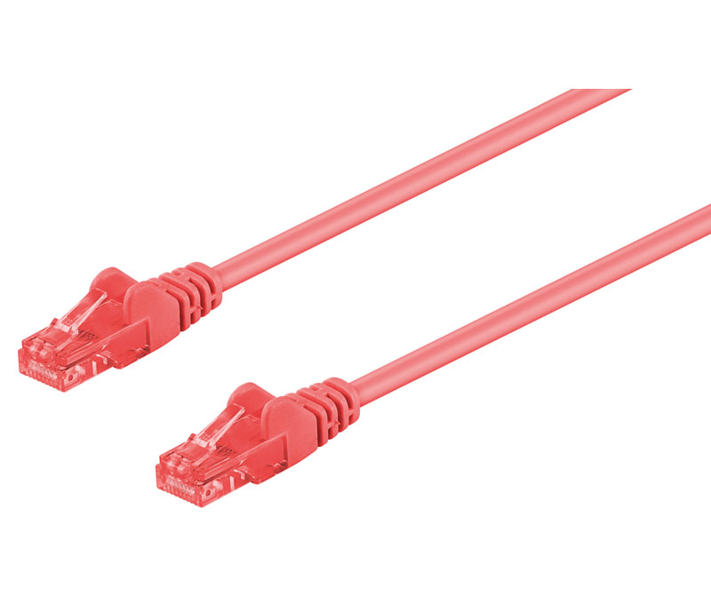 WIR644  CABLE UTP 25cms CAT6 ROJO