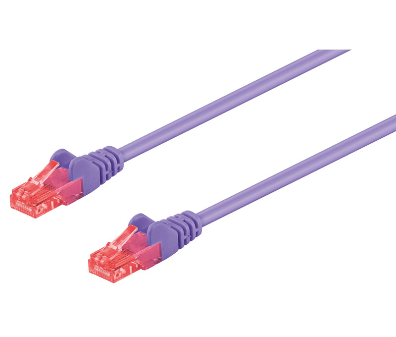 WIR649  CABLE UTP 25cms CAT6 VIOLETA