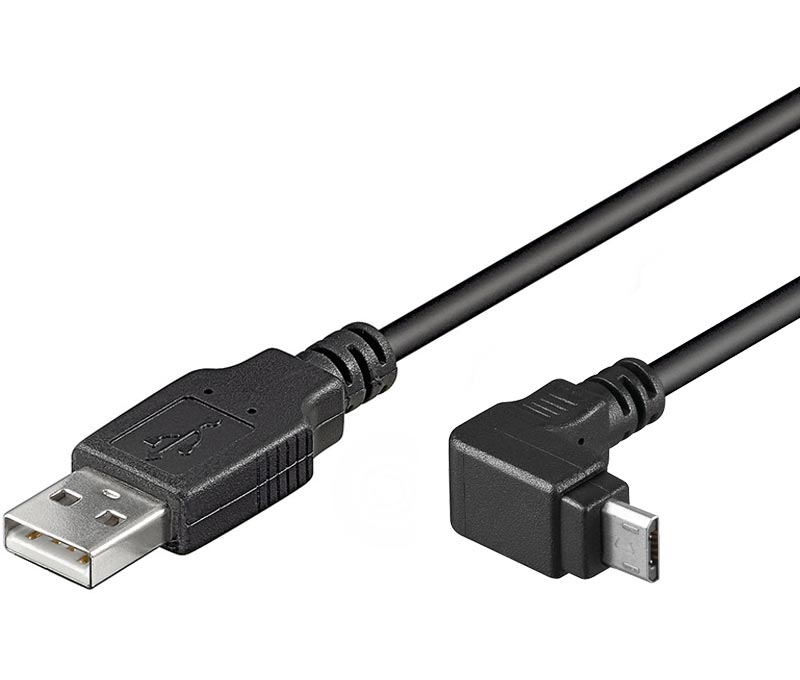 WIR852  CABLE USB A MICRO USB ACODADO