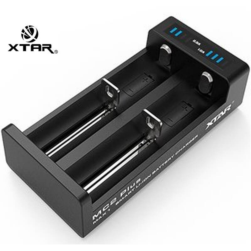 XTAR-MC2 PLUS  CARGADOR 2x BATERIAS LITIO USB