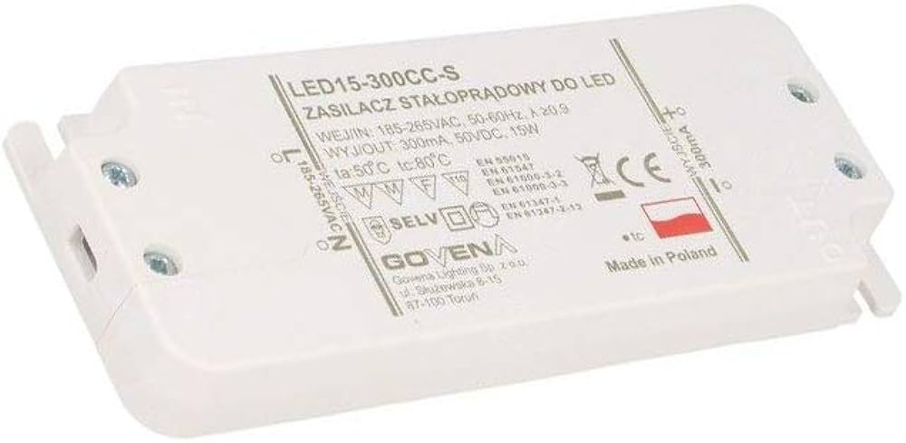 Z-LED-15W-300CC  DRIVER LED 15W 10-50VDC 300mA SLIM
